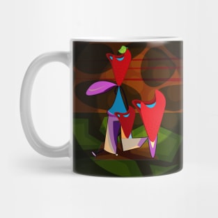 Abstract Stand Up Comedian Mug